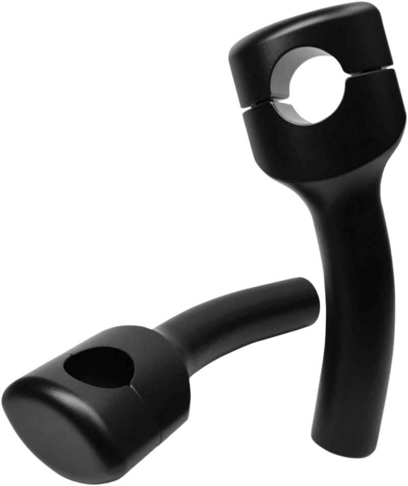 LA CHOPPERS Risers - Hefty Smooth - Pullback - 5-1/2" - Flat Black LA-7406-05M