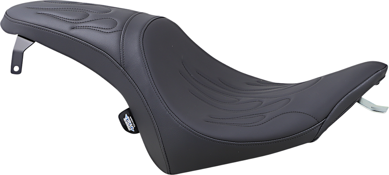 DRAG SPECIALTIES Predator Seat - Flame Stitched - Vegas 0810-1597