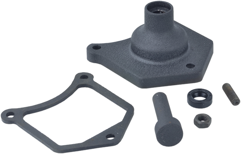 DRAG SPECIALTIES Solenoid End Cover - Starter Button - Black Wrinkle 79-4002