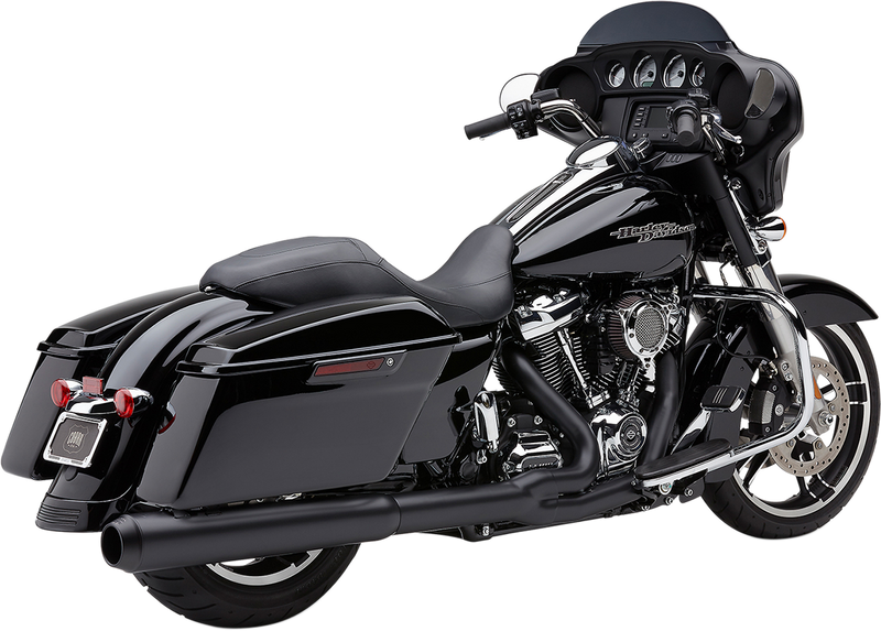 COBRA Powr-Flo 2:1 Exhaust - Black - '17-'20 FL NOT FOR TRIKE MODELS 6451RB