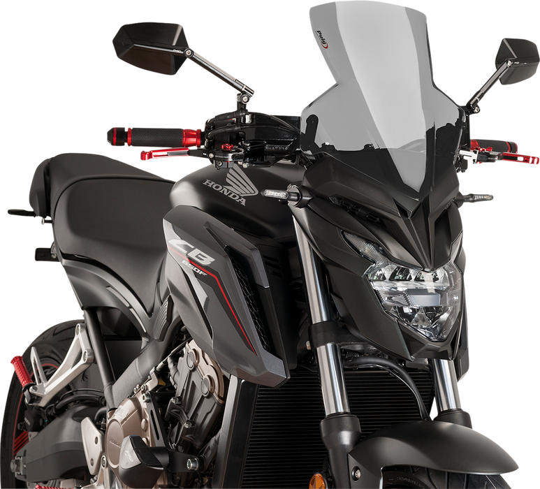 PUIG HI-TECH PARTS New Generation Windscreen - Dark Smoke - CB650F 9687F
