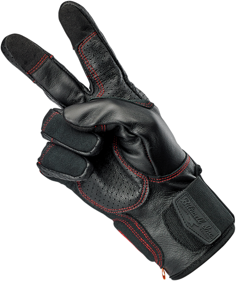 BILTWELL Borrego Gloves - Redline - Medium 1506-0108-303