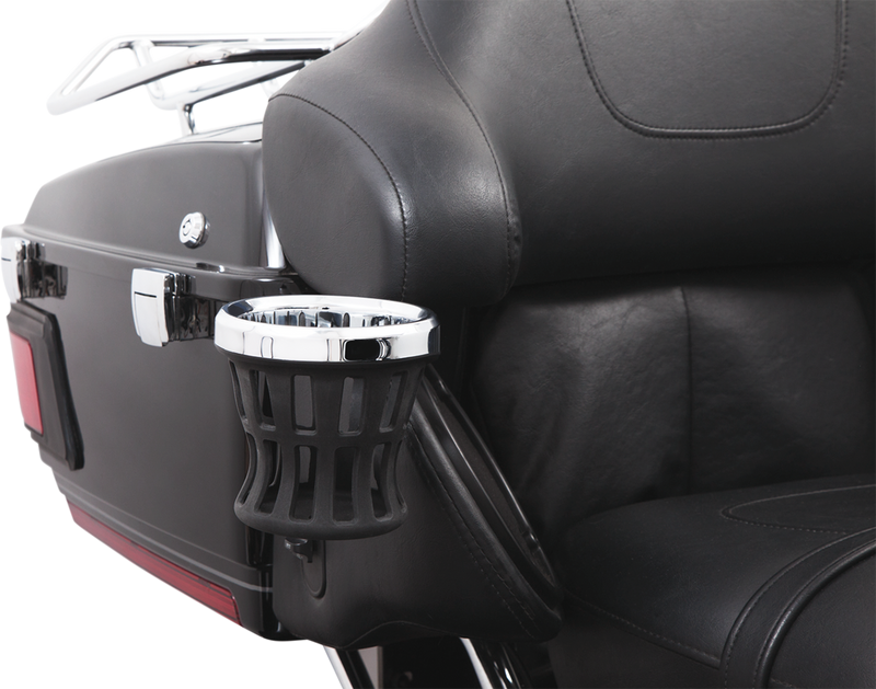 CIRO Drink Holder - Passenger Mount - Chrome/Black 50422