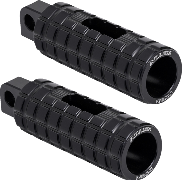 ARLEN NESS Footpegs - Passenger - Black 400-038