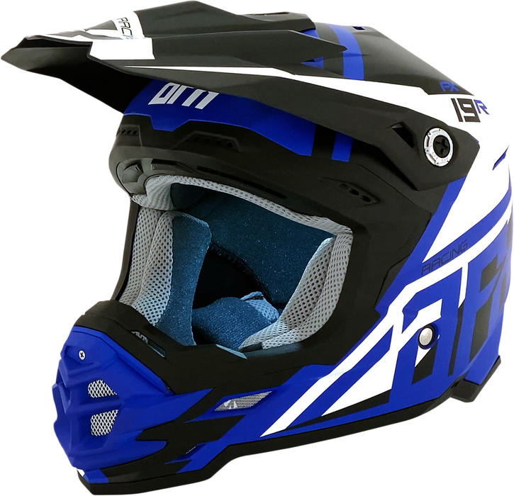 AFX FX-19R Motorcycle Helmet - Racing - Matte Blue - XL 0110-7071