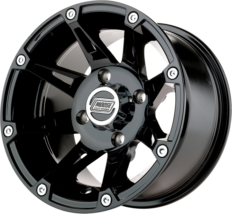 MOOSE UTILITY Wheel - 387X - Rear - Black - 12x8 - 4/110 - 4+4 387ML128110GB4