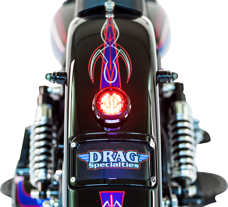 DRAG SPECIALTIES Taillight/License Plate Mount - Black L24-0437ABRLEDE
