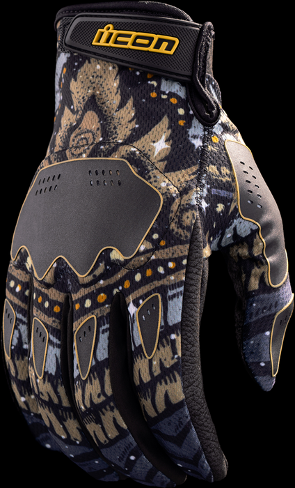 ICON Hooligan Daytripper™ Motorcycle Gloves - Black - Small 3301-4647