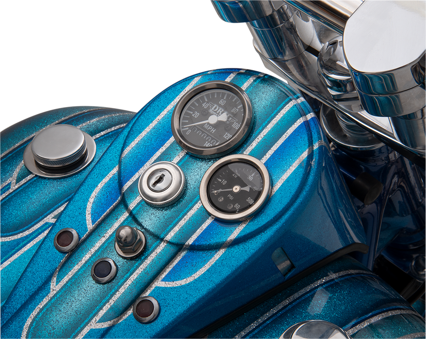 DRAG SPECIALTIES Speedometer - Black - 2:1 Ratio - 1-7/8" 21-6961DS-BX15A