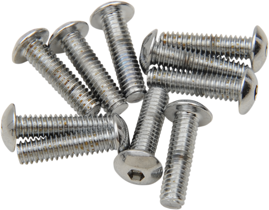 DRAG SPECIALTIES Bolts - Button-Head - 8-32 x 1/2" MPB261
