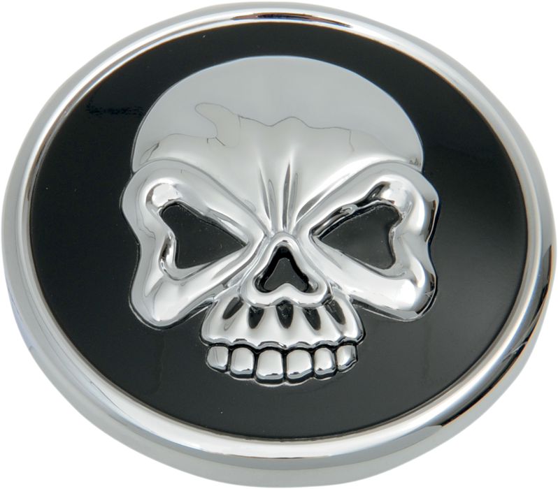 DRAG SPECIALTIES Gas Cap - Non-Vented Screw-In Skull 12717