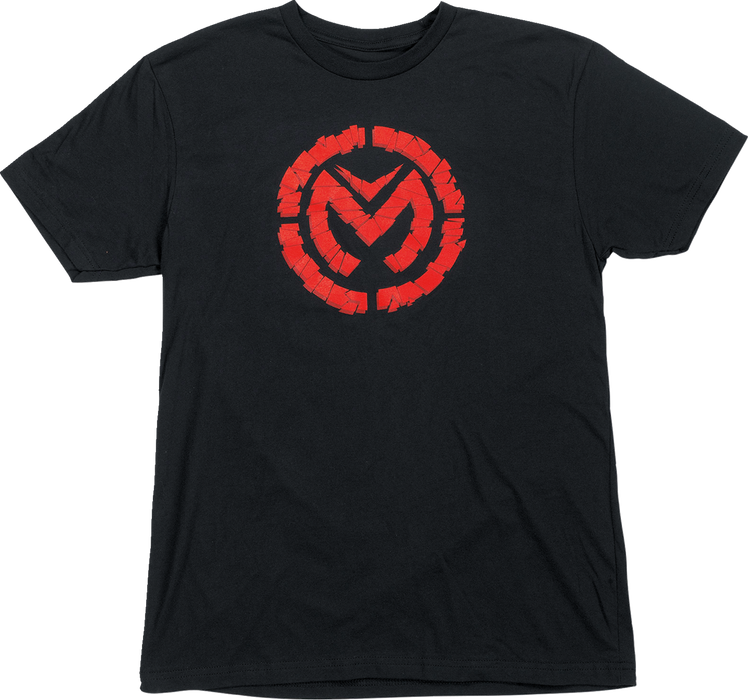 MOOSE RACING Fractured T-Shirt - Black/Red - 2XL 3030-22762