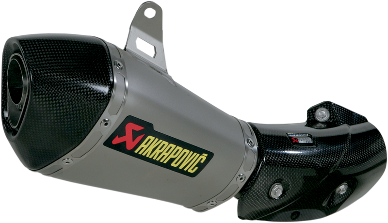 Akrapovic Exhaust Kawasaki ZX10R 2011-2015 Slip-On Triangle Muffler in Titanium S-K10SO7T-HASZ