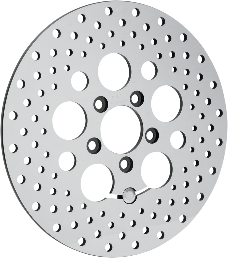 DRAG SPECIALTIES Drilled Brake Rotor - Rear - 11.8" - Touring B06-0189ASP