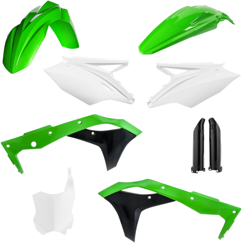 ACERBIS Full Replacement Body Kit - OEM Green/White/Black 2685825909