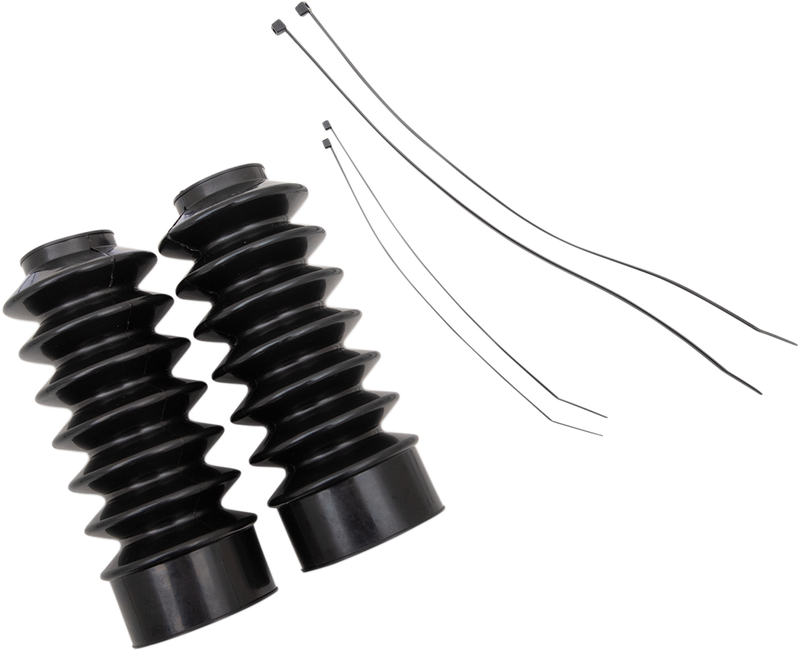 DRAG SPECIALTIES Rubber Fork Boots - 39 mm - 7" L C23-0219