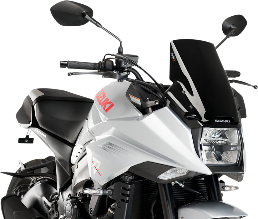 PUIG HI-TECH PARTS Race Windscreen - Black - YZF-R3 3737N