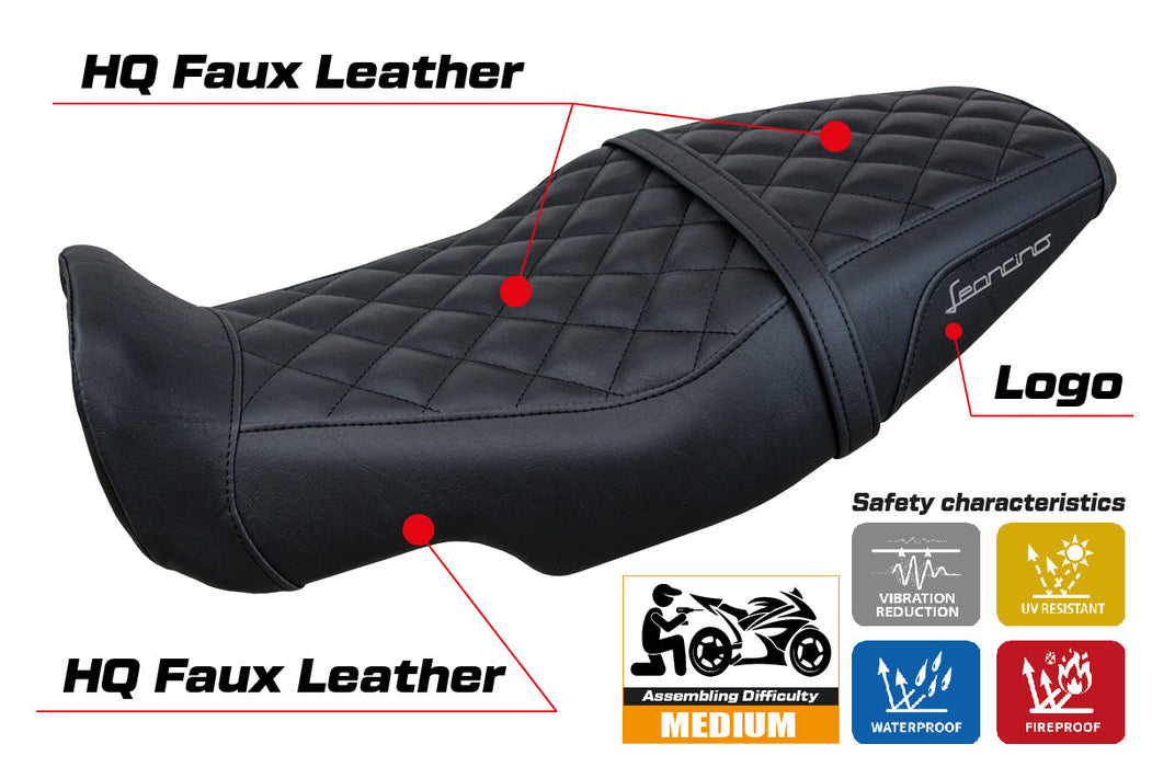 Benelli Leoncino 800 2022-2024 Seat Cover Tappezzeria Italia in Black