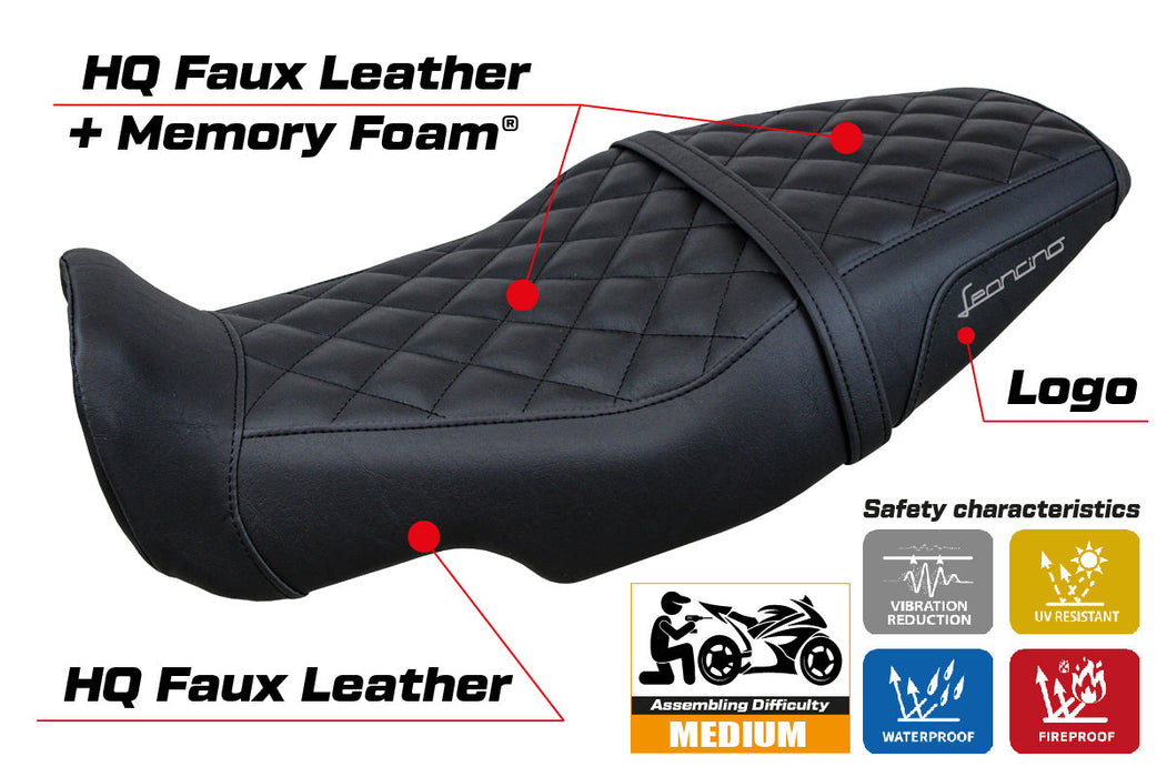 Benelli Leoncino 800 2022-2024 Seat Cover Tappezzeria Italia Comfort in Black