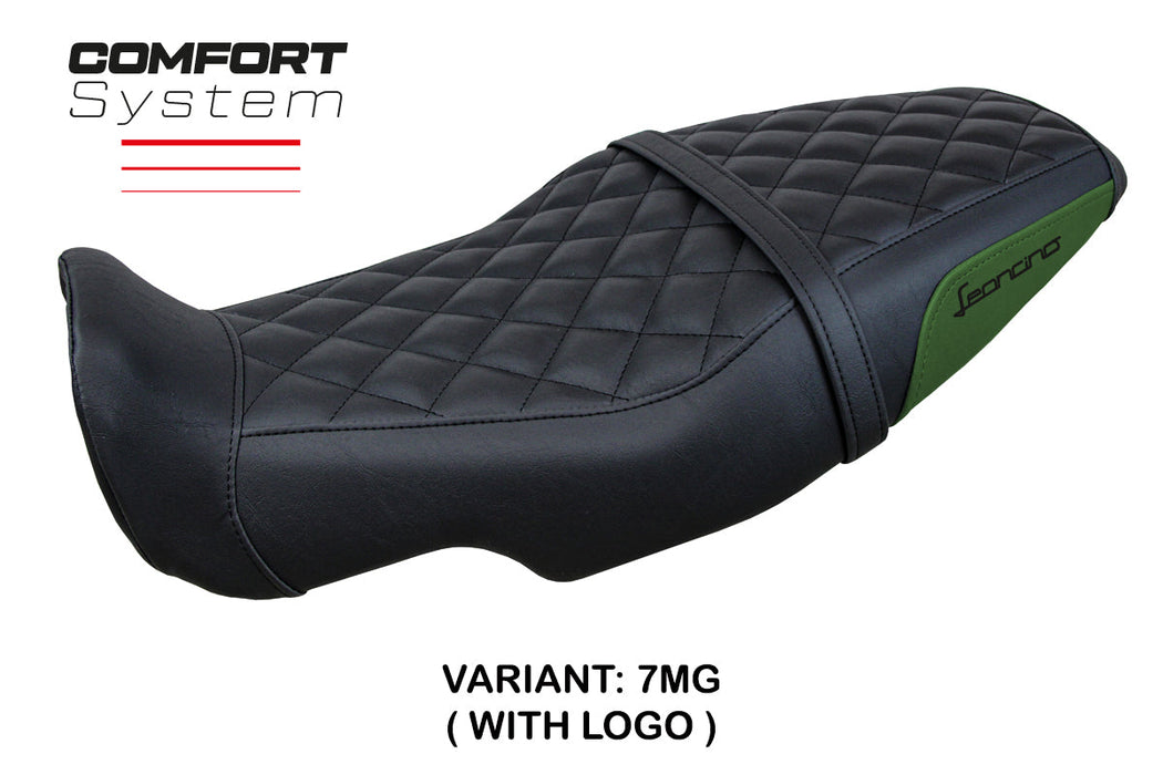 Benelli Leoncino 800 2022-2024 Seat Cover Tappezzeria Italia Comfort in Army Green and Black