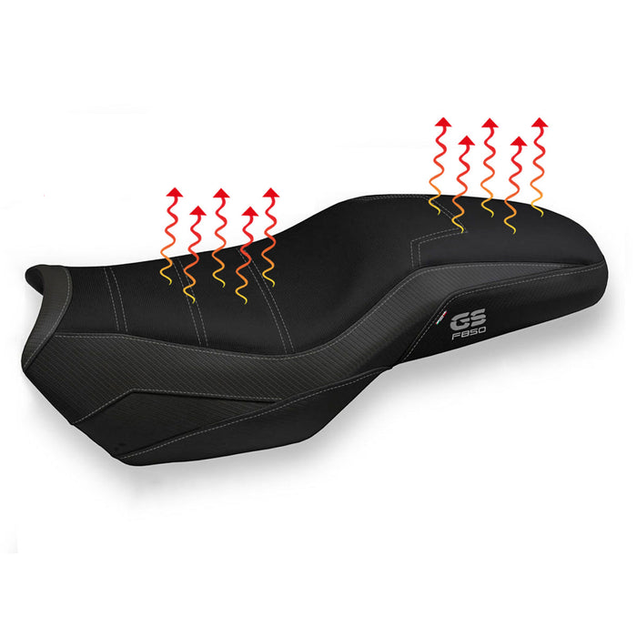 BMW F850GS 2019-2024 Comfort Heated Seat Cover Tappezzeria Italia in Black