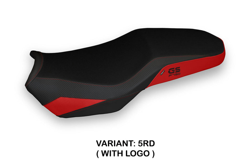 BMW F750GS 2018-2024 Seat Cover Tappezzeria Italia in Red and Black