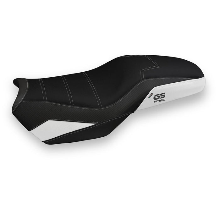 BMW F750GS 2018-2024 Seat Cover Tappezzeria Italia Comfort in White and Black
