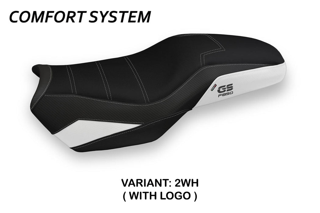 BMW F850GS 2018-2024 Seat Cover Tappezzeria Italia Comfort in White and Black