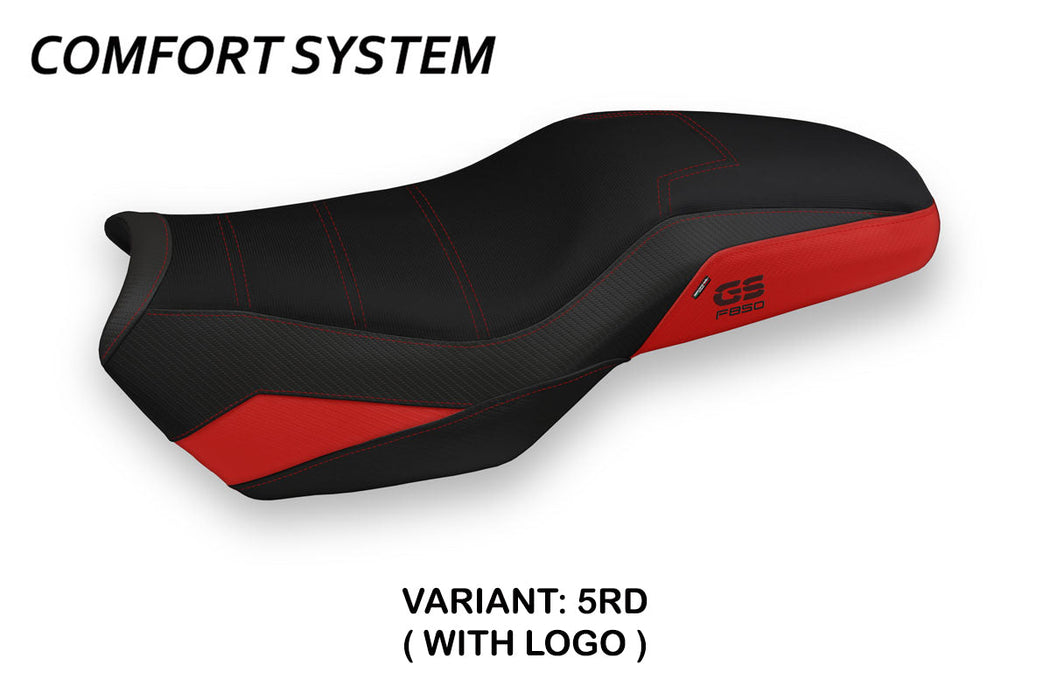 BMW F750GS F800GS F850GS 2018-2024 Seat Cover Tappezzeria Italia Comfort in Red and Black