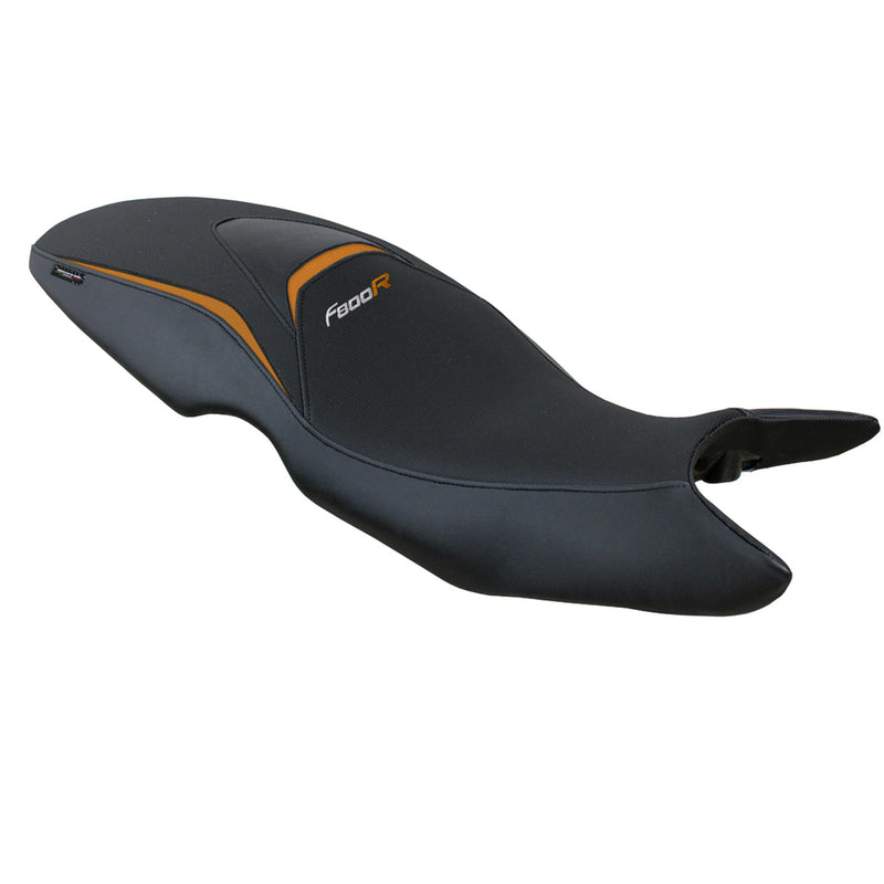 BMW F800R 2009-2020 Seat Cover Tappezzeria Italia in Orange and Black