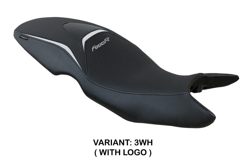 BMW F800R 2009-2020 Seat Cover Tappezzeria Italia in White and Black