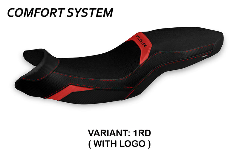 BMW F900R 2019-2024 Seat Cover Tappezzeria Italia Comfort in Red and Black