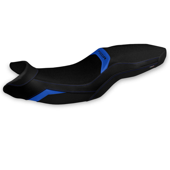 BMW F900R 2019-2024 Seat Cover Tappezzeria Italia Comfort in Blue and Black