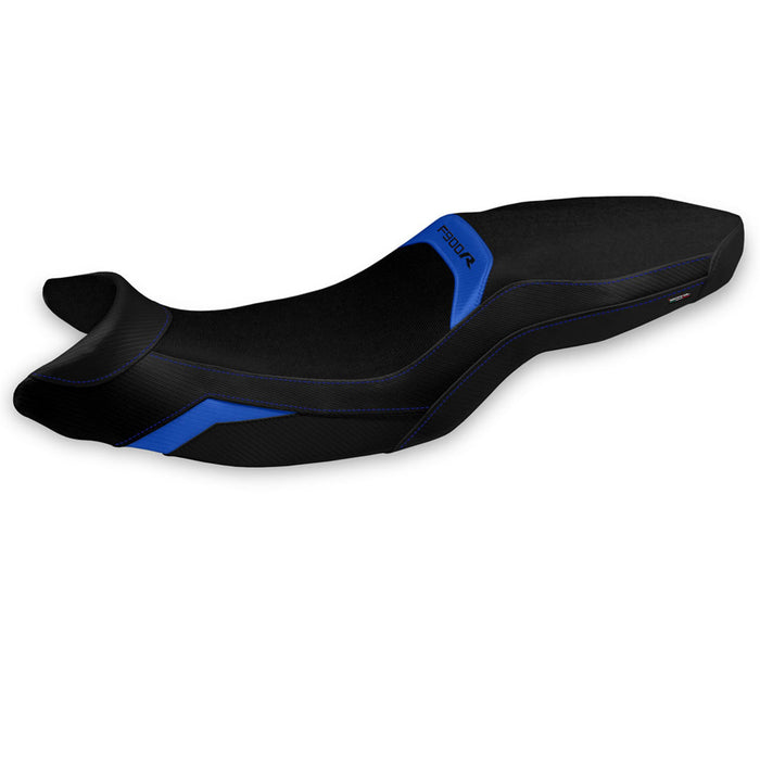 BMW F900R 2019-2024 Seat Cover Tappezzeria Italia in Blue and Black