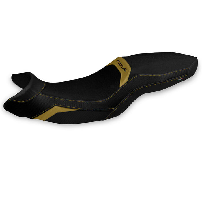 BMW F900XR 2019-2024 Seat Cover Tappezzeria Italia in Gold and Black