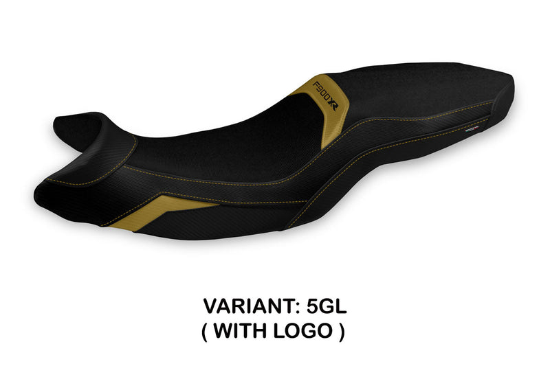 BMW F900XR 2019-2024 Seat Cover Tappezzeria Italia in Gold and Black