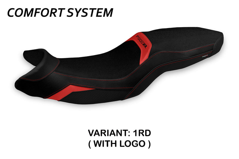 BMW F900XR 2019-2024 Seat Cover Tappezzeria Italia Comfort in Red and Black