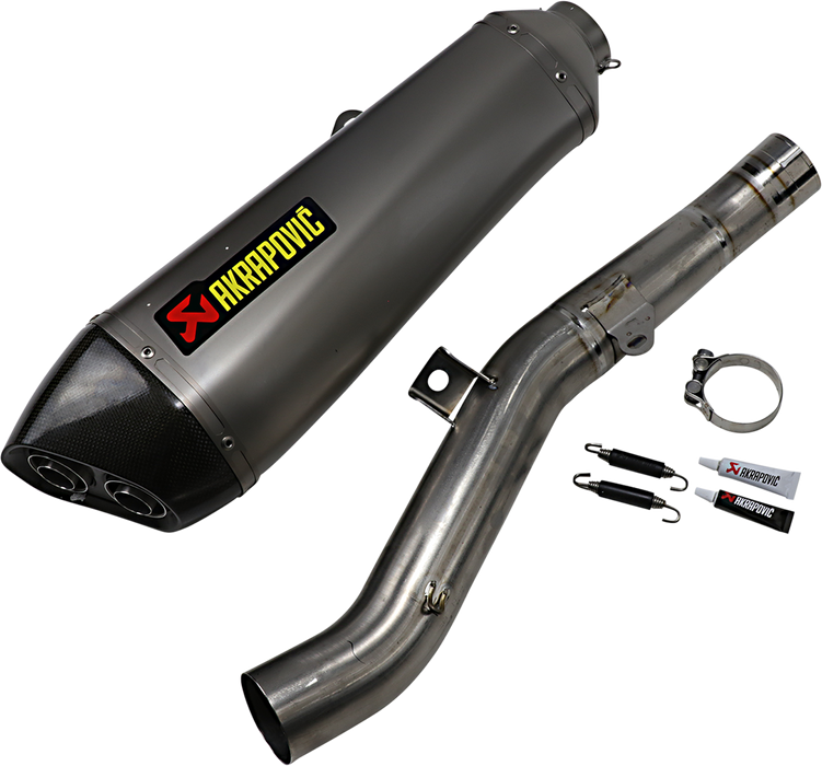 Kawasaki Concours 14 1400 GTR 2008-2022 Exhaust, Akrapovic Slip-On Muffler in Titanium and Carbon Fiber S-K14SO5-HZAAT 1811-2694
