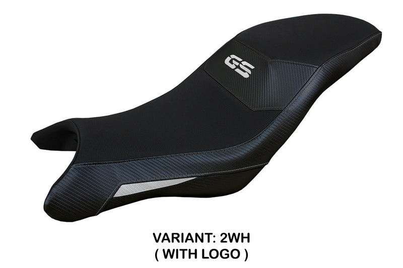 BMW G310GS 2017-2024 Seat Cover Tappezzeria Italia in White and Black