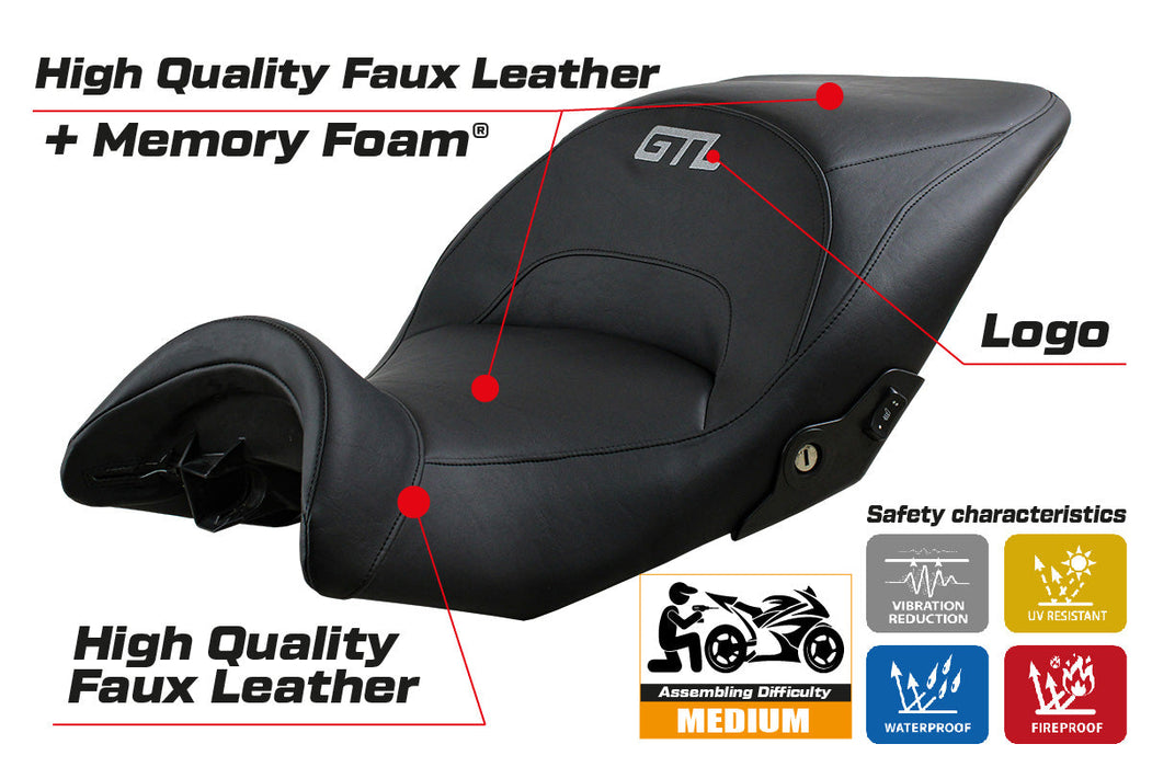 BMW K1600GTL 2010-2024 Seat Cover Tappezzeria Italia Comfort in Black