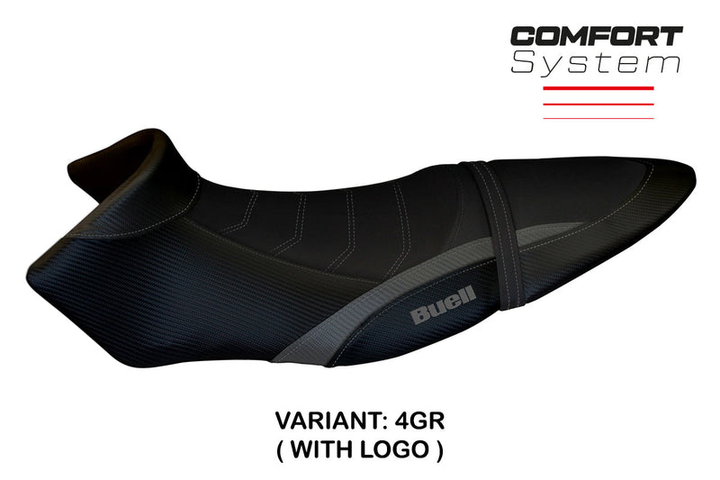 Buell XB12S XB12SX 2019-2021 Seat Cover Tappezzeria Italia Comfort in Grey and Black