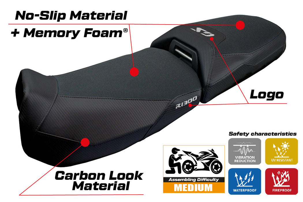 BMW R1300GS Adventure 2024 2025 Seat Cover Tappezzeria Comfort Black