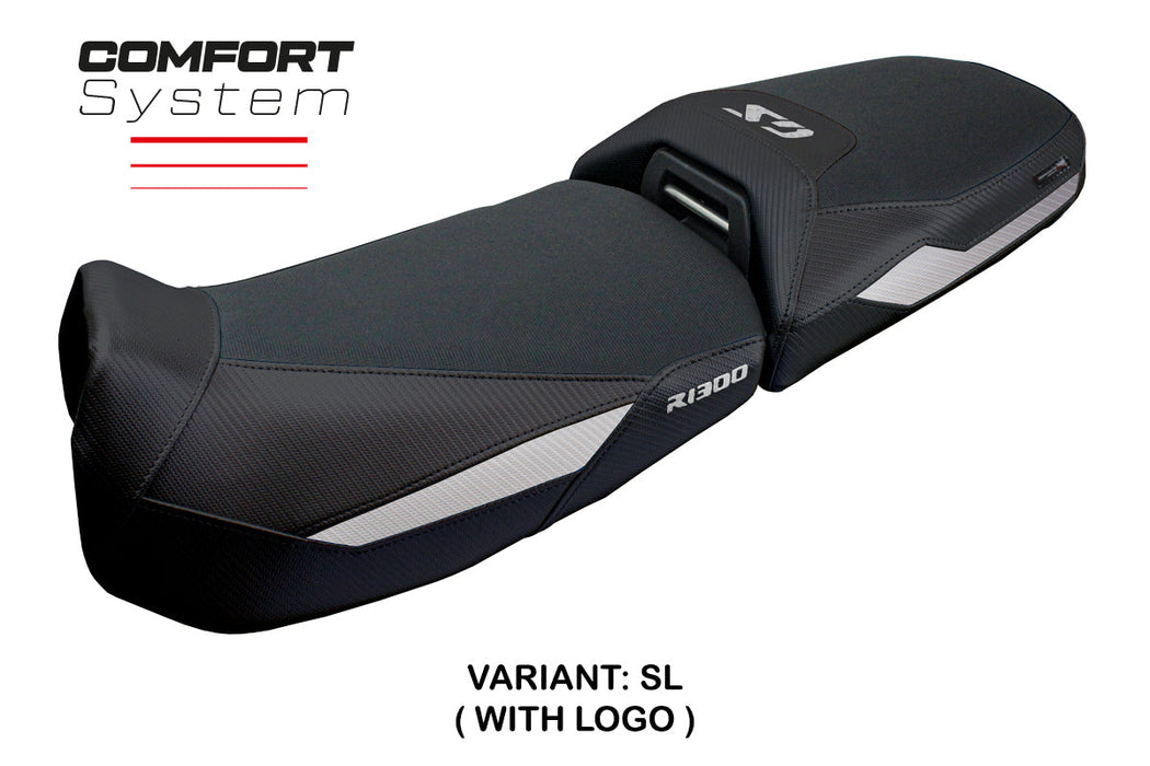 BMW R1300GS Adventure 2024 2025 Seat Cover Tappezzeria Comfort Black Silver