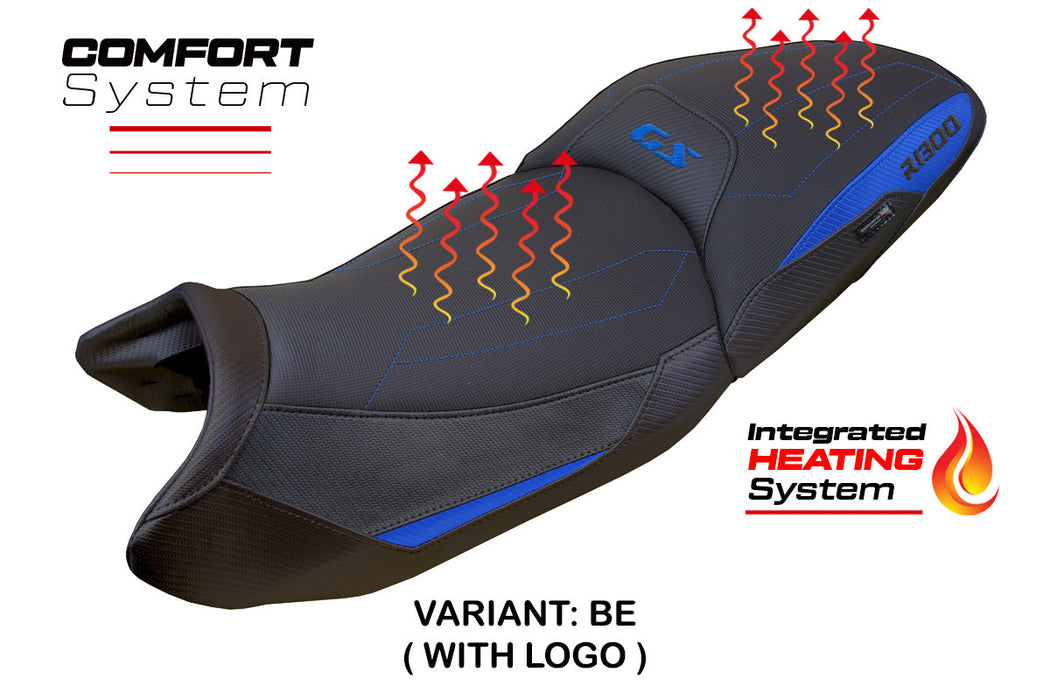 BMW R1300GS 2023-2024 Seat Cover Tappezzeria Italia Comfort Heated in Blue and Black
