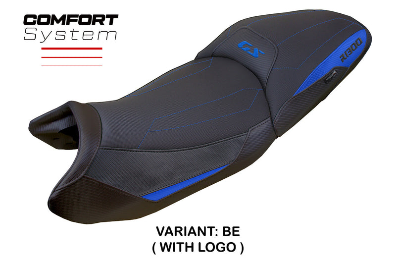 BMW R1300GS 2023 2024 Touring Seat Cover Tappezzeria Italia Comfort in Blue and Black