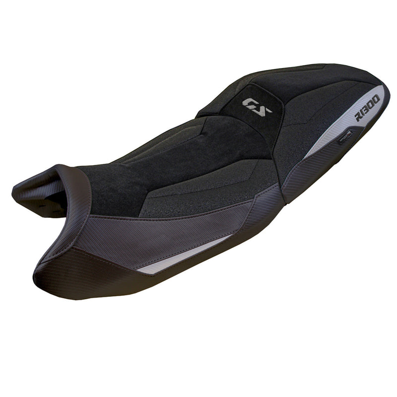 BMW R1300GS 2023 2024 Touring Seat Cover Tappezzeria Italia Ultragrip in Silver and Black