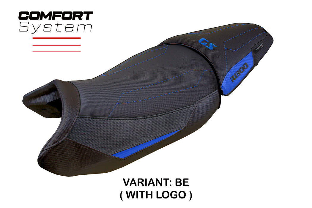 BMW R1300GS 2023 2024 Standard Seat Cover Tappezzeria Italia Comfort in Blue and Black