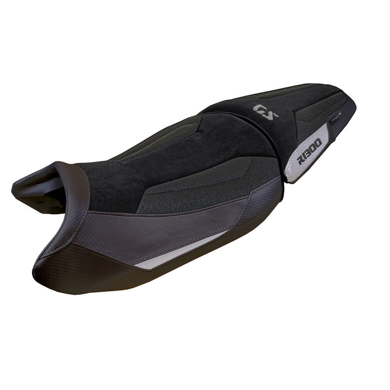 BMW R1300GS 2023 2024 Standard Seat Cover Tappezzeria Italia Ultragrip in Silver and Black