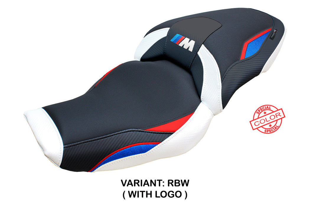 BMW M1000XR 2024 Seat Cover Tappezzeria Italia in Red Blue White and Black