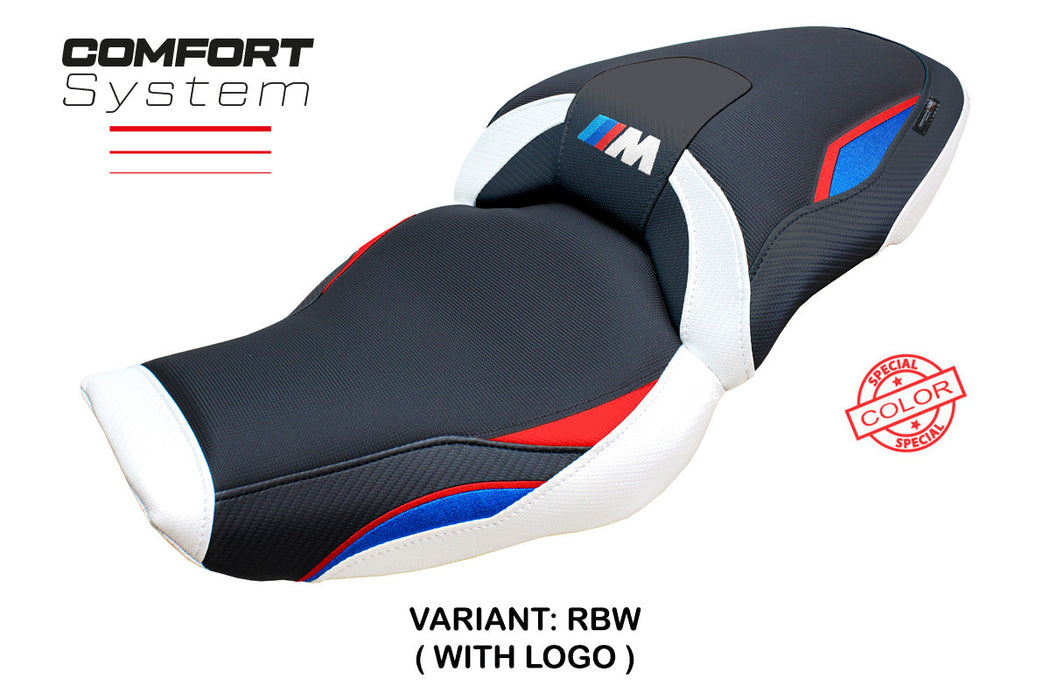 BMW M1000XR 2024 Seat Cover Tappezzeria Italia Comfort in Red Blue White and Black
